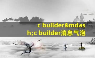c builder—c builder消息气泡